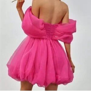 Elegant Pink Mini Dress M